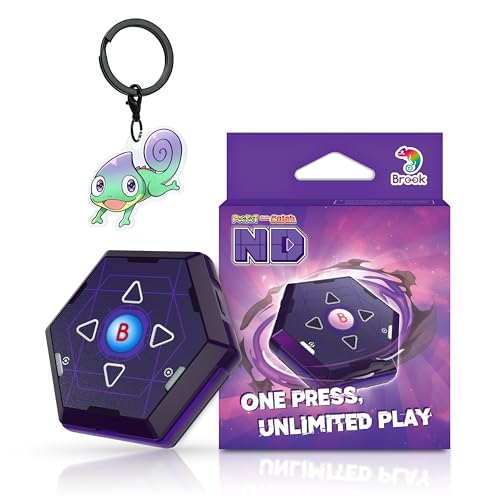 Brook Auto Catch ND Édition Exclusive Officielle – Dispositif Auto Catch Pokémon, Double Compte, Recharge USB‑C, Bracelet ND (Noir), Porte‑clés Inclus