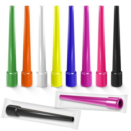 Hookah Tips Disposable Hookah Mouth Tips BPA-Free Individual Wrapped Mixed Colors Mouth Tips Fit for Most Hookah Mouthpiece Handles Made - No Burrs (50 PCS)