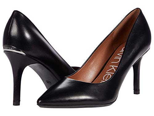 Calvin Klein Gayle Pump Black Leather 1 8 M