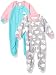 GERBER Baby Girls 2-Pack Blanket Sleeper, Blue/Pink Clouds, 18 Months