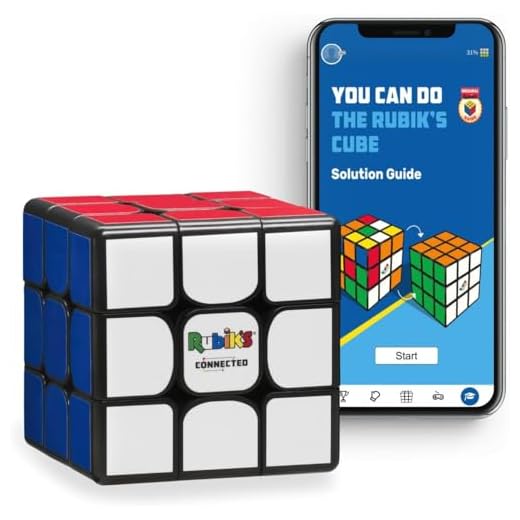Le Rubik's Original connecté - Rubik's Cube électronique numérique Intelligent Puzzle STEM Compatible avec Une Application Qui Convient à Tous Les âges et à Toutes Les capacités