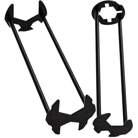 TMEEIHNSS Basin Wrench, Sink Wrench Set 7 Sizes Universal Under Sink Plumbers Wrench Multifunctional Carbon Steel Faucet Wrench, Four-claw Hexagon Wrench for Kitchen Bathroom (black.) (2), BANS1 Cover