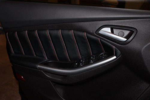 Inserciones de puertas delanteras Ford Focus Mk3 2011-18 en Alcantara negra 7