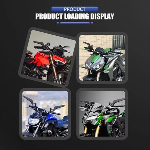 OTOROYS New Universal Motorcycle Rear View Mirror Set, Adjustable, Rotating, For All Bikes, Handlebar Nut Fitting Only 8mm, 10mm Fitting (Convex, Rear View Mirror, Pack of 2) York Nut Handlebar Mirror