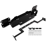 maXpeedingrods Winch Mount Plate for Jeep Wrangler JL/JLU 2018-2024, Front Bumper Winch Mounting Bracket Kit fit for Jeep Gladiator JT 2020-2024 with Metal Bumper