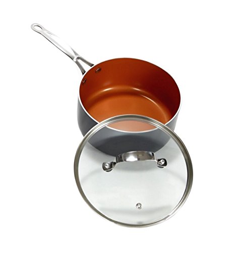 Gotham Steel 1048 3 Quart Saucepan, Brownish #TOP2