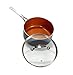 Gotham Steel 3 Quart Nonstick Sauce Pan with Lid Small Ceramic Pot with Lid, Sauce Pot + Saucepan with Lid / Small Multipurpose Pot With Stay Cool Handles Small Saucepan Non Toxic Oven/Dishwasher Safe