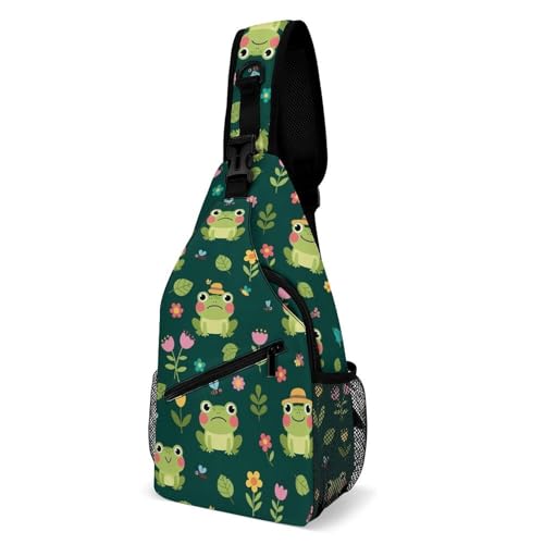Sac bandoulière grenouilles et fleurs : fini le sac lourd en randonnée et cyclisme actif