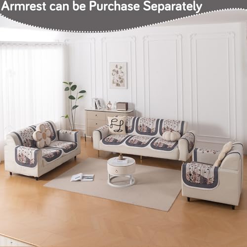 Image of HOKIPO HeavenHue Sofa Cover 6 Seater Panel Set 3+2+1, Mystic Wings
