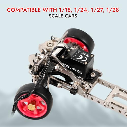 Image of Helidirect TORQ 9g Mini-Z-Car Micro Programmable RC Servo - High Speed Titanium Gear Micro Digital Coreless Servo with Aluminium Case for 1 /28 Scale RC Drift Car, Racing Cars Upgrade Parts (TCM-1002)