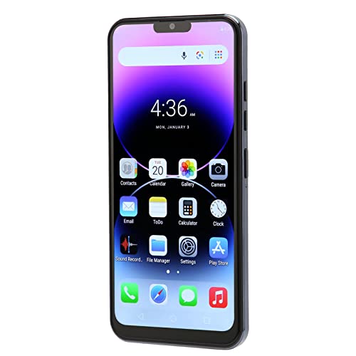 Smartphone, RAM 8 Go ROM 64 Go Dual Card Dual Standby Téléphone Portable avec une Petite Carte Mémoire de 64 Go pour Jouer à des Jeux (Prise UE)