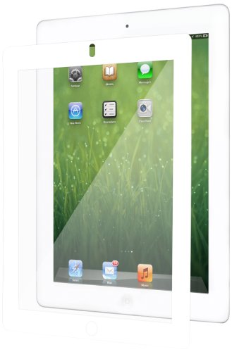 Moshi iVisor Screen Protector XT (Crystal Clear) for The New iPad 3rd & 4th Generation (Newest Model) - White(Newest Model)