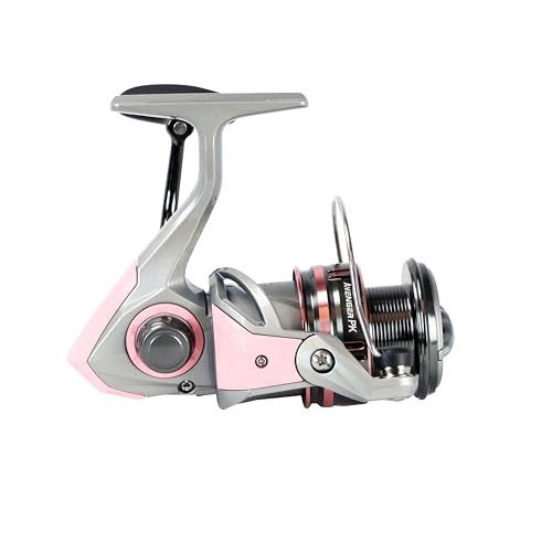 Okuma Avenger B Series Carrete Spinning para Agua Dulce y Agua Salada Ligera con Sistema de Arrastre Suave y Cuerpo Duradero Resistente a la Corrosión, Rosa, AV-3000B-PK miniatura 6