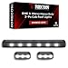 GMC & Chevy 07-14 (2nd GEN Body Style) Heavy-Duty (3-Piece Set) Smoked Cab Roof Light Lens with White LED's - (Complete Wiring Kit Sold Separately)