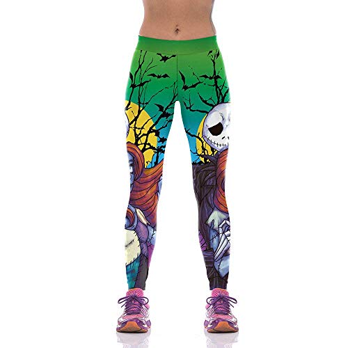 Legging Halloween pour femme legging sport yoga taille haute original motif zombie