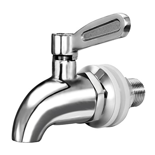 Updated More Durable Beverage Dispenser Replacement Spigot,Stainless Steel Polished Finished, Water Dispenser Replacement Faucet, fits Berkey and other Gravity Filter systems as well
