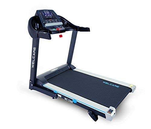 Image of WELCARE WC2266, 4 Hp Peak DC Motorized Folding Treadmill with LCD Display, 12 Preset Programs to Improve Cardiovascular Fitness inchDIY Installation with Video Call Assistance inch