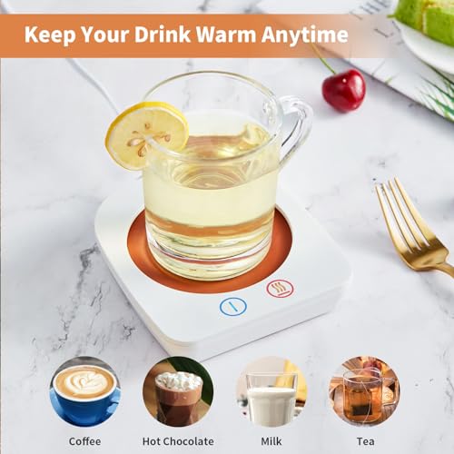 Image of VOBAGA Coffee Warmer & Mug Warmer for Home Office Home Desk with 4H Auto Shut Off, Electric Cup Warmer Plate with 3 Temperature Settings for Tea, Water, Cocoa, Coffee Gifts Accessories for Women Men