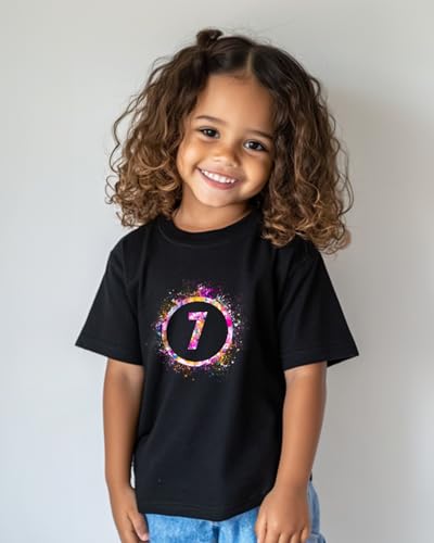 Habudda Birthday Girl Shirt Birthday Shirts Gift 2nd 3rd 4th 5th 6th 7th 8th Toddler Clothes Short Sleeve Cotton T-Shirt3