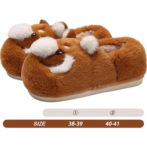 Pantoufles fantaisie en peluche contre les pieds froids - 5