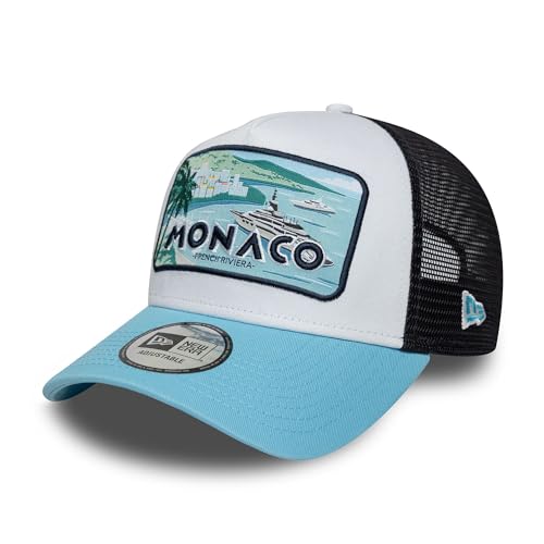 New Era Monaco City Summer Edition A-Frame Trucker Cap Blanc