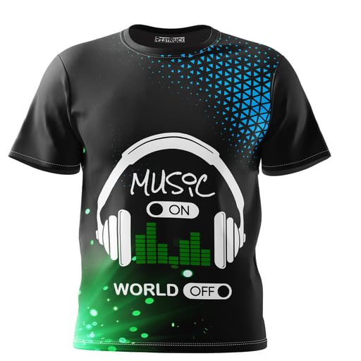 Ristrock Printed T-Shirts for Kids | Comfortable Polyester Fabric | Round Neck Half Sleeve