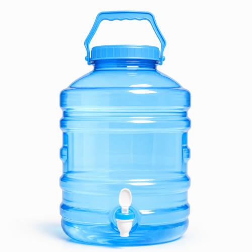 Image of 10 Litre Portable Water Dispenser with Tap | BPA-Free Water Storage Container | Leakproof Mini Water Jar for Home, Office, Kitchen, Camping & Travel (Multi Colour)