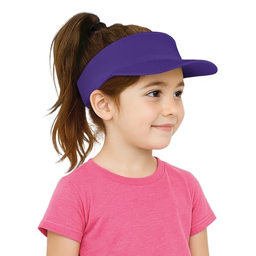 TopTie Kids Sun Visor Cap Cotton Protection Visors for Boys Girls Aged 2-10 Years Old