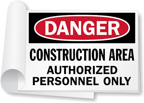 Panneaux inscriptibles détachables Danger Construction Area pour sécuriser vos accès