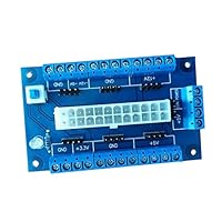 kesoto Netzteil Testmodul für Desktop PC ATX Stromübertragungsplatine 24 Pin Adaptermodul Blau