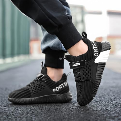 IWIHMIV Boys Running Sneakers Non Slip Lightweight Breathable Tennis Shoes Kids Soft Soled Slip-on Walking Shoe3