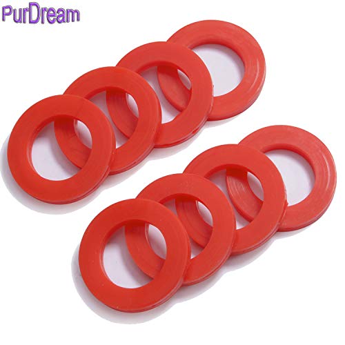 Cpwufiyd Outdoor Garden Hose Silicone Washer Gasket, 40Pcs Red O-Rings Silicone Washer Gasket Combo Pack For 3/4 Inch Garden Hose And Water Faucet #TOP4
