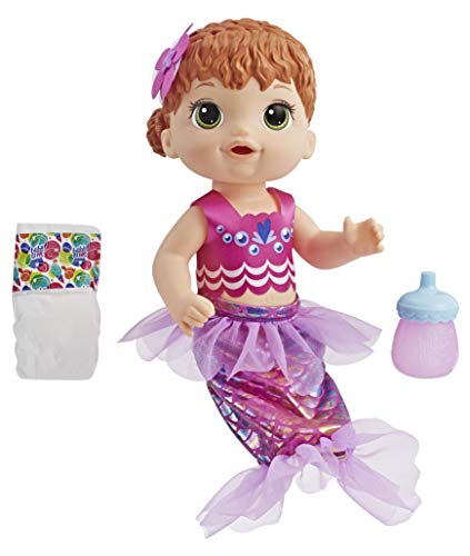 Baby Alive BA Shimmer N Splash Mermaid RED Hair – Bild 3
