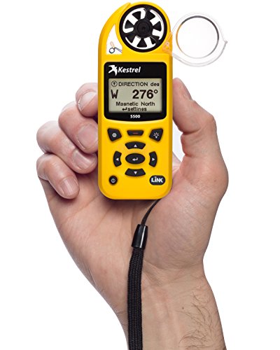 Link + Vane Mount, Yellow : Kestrel 5500 Weather Meter with Link and Vane Mount, Yellow
