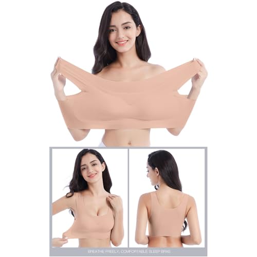 Sujetador de alta elasticidad y soporte diario sin aros para mujer en talla M 2