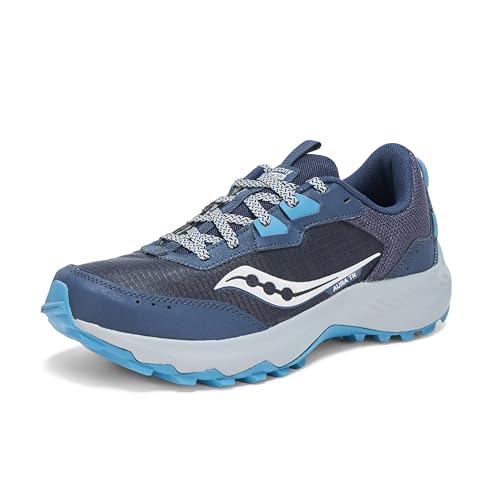 Baskets Aura Tr Saucony femmes marine et topaze pointure 40.5 pour le trail