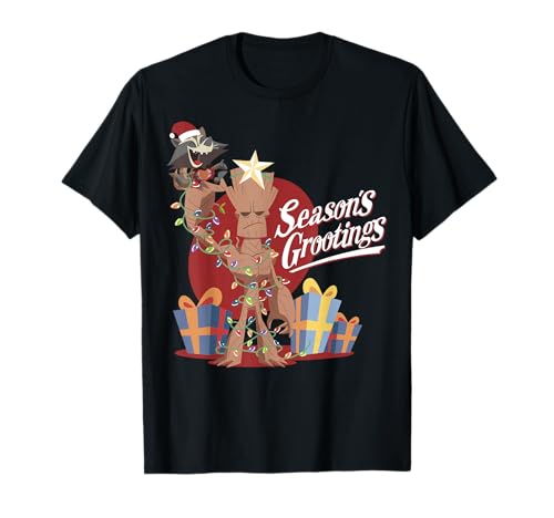 T-shirt Marvel Rocket and Groot pour remplacer le pull de Noël trop chaud