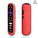 [2-Pack] AKWOX Replacement TCL Roku RC280 Remote Case - Light Weight [Anti Slip] Silicone Shockproof Protective Cover Case for Roku 3600R / TCL Roku RC280 TV Remote with Lanyard (Rose red)
