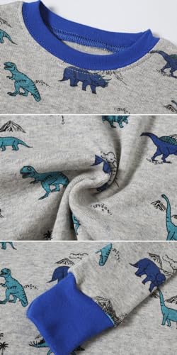 Image of Little bety Boys 4 Pieces Cotton Pajamas Toddlers Long Sleeve 24M-12Years