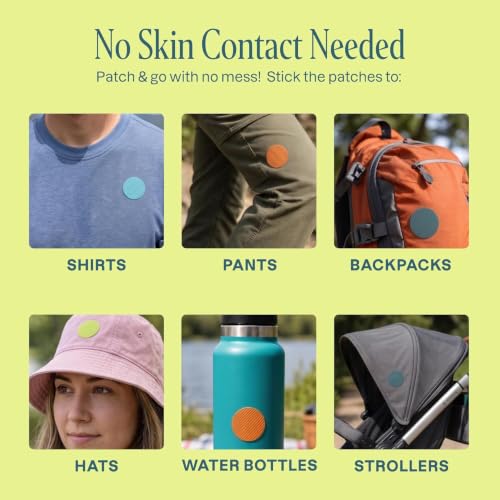 Image of Cliganic Mosquito Repellent Stickers for Kids & Adults (180 Pack) - Solid Patches, Natural DEET-Free, Essential Oil Infused, Insect Repelling Garments