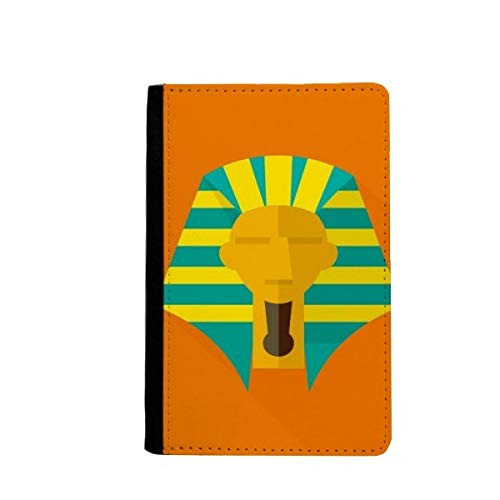 Protège-passeport motif égyptien ancien en simili cuir pour voyage