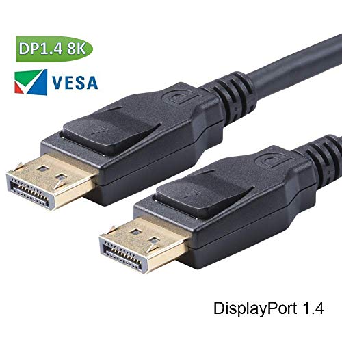 8K DisplayPort to DisplayPort 1.4 Cable, Display Port Cable 6ft, DP to DP
