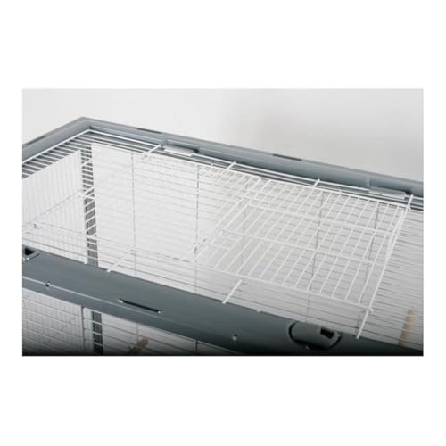 Zolux Käfig für Wellensittiche, Neo Jili, Grau, L 78 x T 48 x H 112 cm