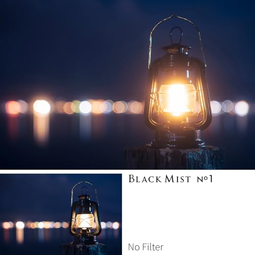 Image of Kenko Diffusion Effect Filter Black Mist No.1 N φ55mm, Soft Effect, for That Perfect Cinematic Scene, Made in Japan, 449882