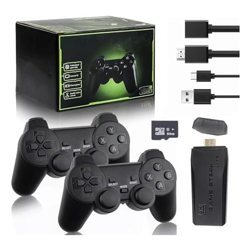 Retro-Konsole SG800, Megadrive, kabellos, inkl. HDMI-Anschluss, 688 vorinstallierte Spiele, Möglichkeit, weitere Spiele hinzuzufügen, Format 4:3/16:9, vorwählbar, Spielspeicherfunktion