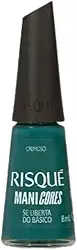 Risqué Esmalte Verde Escuro ManiCores Se Liberta do Básico Cremoso 8ml
