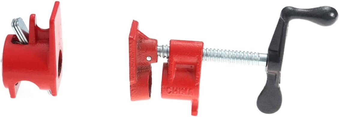 Heavy Duty Cast Iron Clamp for 3/4 Pipe Strong Clamp Kit for Woodworking