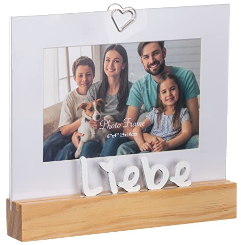 Brandsseller Bilderrahmen Liebe ca. 19 x 18 x 3 cm Fotorahmen