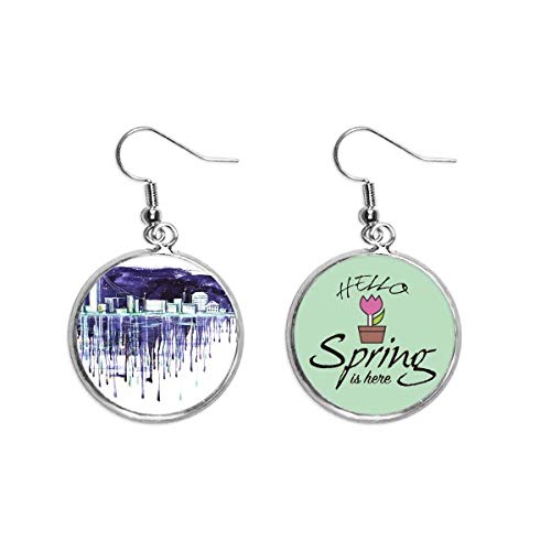 Pendientes de primavera noche estrellada el regalo de joyería artística ideal