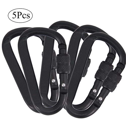 5 Pz Alluminio Moschettone di Chiusura, di Blocco